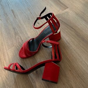 Alexander Wang Suede Heeled Sandals